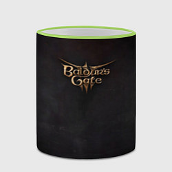 Кружка 3D Logo Baldurs Gate 3, цвет: 3D-светло-зеленый кант — фото 2