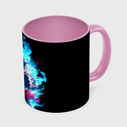 Кружка 3D Луффи в ярости, цвет: 3D-белый + розовый