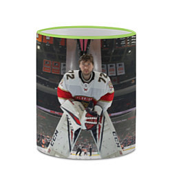 Кружка 3D Sergey Bobrovsky - Florida panthers - hockey, цвет: 3D-светло-зеленый кант — фото 2