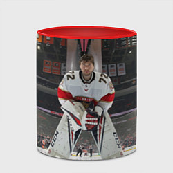 Кружка 3D Sergey Bobrovsky - Florida panthers - hockey, цвет: 3D-белый + красный — фото 2