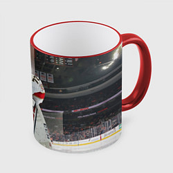 Кружка 3D Sergey Bobrovsky - Florida panthers - hockey, цвет: 3D-красный кант