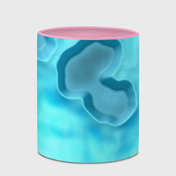 Кружка 3D Мятые облака, цвет: 3D-белый + розовый — фото 2