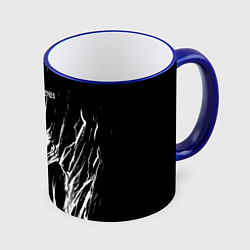 Кружка 3D Итадори в ярости - Магическая битва, цвет: 3D-синий кант