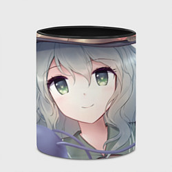 Кружка 3D Touhou Project Улыбающаяся Койши Комейдзи, цвет: 3D-белый + черный — фото 2