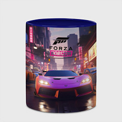 Кружка 3D Forza Horizon street racing, цвет: 3D-белый + синий — фото 2