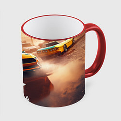 Кружка 3D Forza Horizon race, цвет: 3D-красный кант