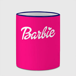 Кружка 3D Барби розовая, цвет: 3D-синий кант — фото 2