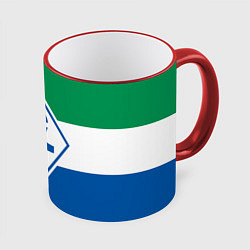 Кружка 3D Крылья Советов - футбольный клуб, цвет: 3D-красный кант