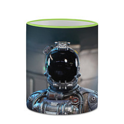 Кружка 3D Starfield astronaut, цвет: 3D-светло-зеленый кант — фото 2