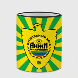 Кружка 3D Футбольный клуб Анжи, цвет: 3D-черный кант — фото 2