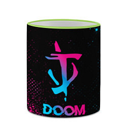 Кружка 3D Doom - neon gradient, цвет: 3D-светло-зеленый кант — фото 2