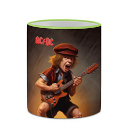 Кружка 3D ACDC art, цвет: 3D-светло-зеленый кант — фото 2