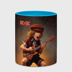 Кружка 3D ACDC art, цвет: 3D-белый + небесно-голубой — фото 2