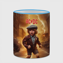 Кружка 3D ACDC boy, цвет: 3D-небесно-голубой кант — фото 2