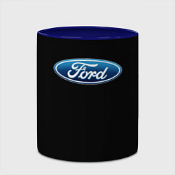 Кружка 3D Ford sport auto, цвет: 3D-белый + синий — фото 2