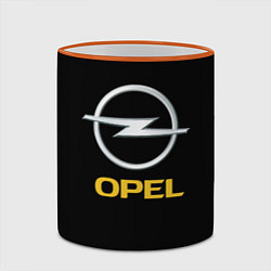 Кружка 3D Opel sport car, цвет: 3D-оранжевый кант — фото 2