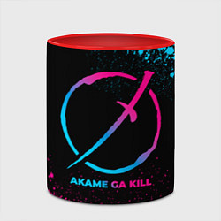 Кружка 3D Akame ga Kill - neon gradient, цвет: 3D-белый + красный — фото 2