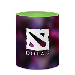 Кружка 3D Dota 2 valve, цвет: 3D-белый + светло-зеленый — фото 2
