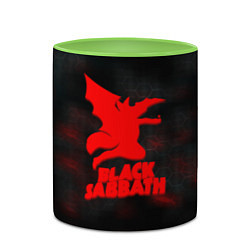 Кружка 3D Black Sabbath краски метал, цвет: 3D-белый + светло-зеленый — фото 2