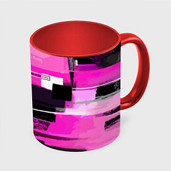 Кружка 3D Black pink - girl-group - South Korea, цвет: 3D-белый + красный