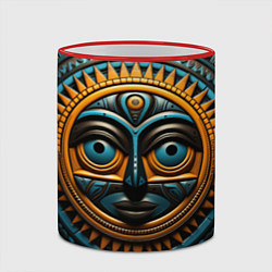 Кружка 3D Африканское солнце, цвет: 3D-красный кант — фото 2