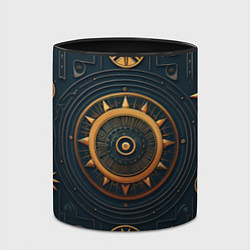 Кружка 3D Паттерн в славянском стиле, цвет: 3D-белый + черный — фото 2