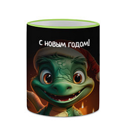 Кружка 3D С новым годом дракона, цвет: 3D-светло-зеленый кант — фото 2