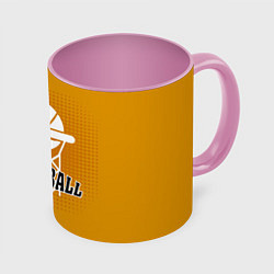 Кружка 3D Basketball - кольцо и мяч, цвет: 3D-белый + розовый