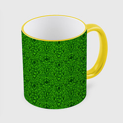 Кружка 3D Shrek: Pattern, цвет: 3D-желтый кант