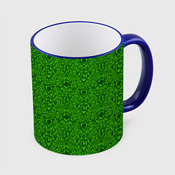 Кружка 3D Shrek: Pattern, цвет: 3D-синий кант