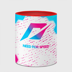 Кружка 3D Need for Speed neon gradient style, цвет: 3D-белый + красный — фото 2