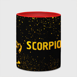 Кружка 3D Scorpions - gold gradient по-горизонтали, цвет: 3D-белый + красный — фото 2