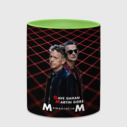 Кружка 3D Depeche Mode - Dave Martin memento mori tour, цвет: 3D-белый + светло-зеленый — фото 2