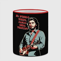 Кружка 3D Че Гевара с гитарой, цвет: 3D-красный кант — фото 2