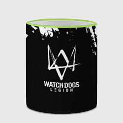 Кружка 3D Watch dogs краски, цвет: 3D-светло-зеленый кант — фото 2