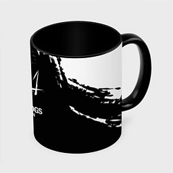 Кружка 3D Watch dogs краски, цвет: 3D-белый + черный