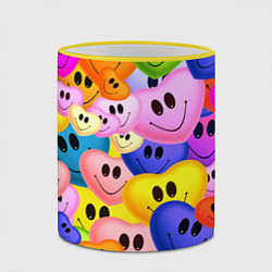 Кружка 3D Улыбка любви, цвет: 3D-желтый кант — фото 2