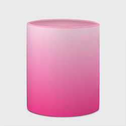 Кружка 3D Бело-розовый градиент, цвет: 3D-белый + розовый — фото 2