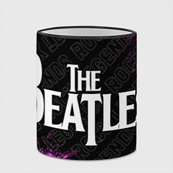Кружка 3D The Beatles rock legends по-горизонтали, цвет: 3D-черный кант — фото 2