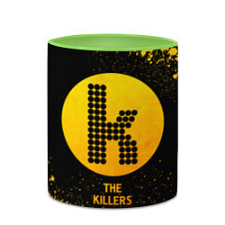 Кружка 3D The Killers - gold gradient, цвет: 3D-белый + светло-зеленый — фото 2