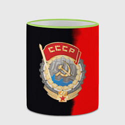 Кружка 3D СССР страна наша, цвет: 3D-светло-зеленый кант — фото 2