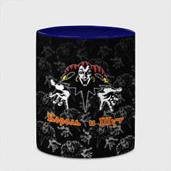 Кружка 3D Король и шут - паттерн, цвет: 3D-белый + синий — фото 2