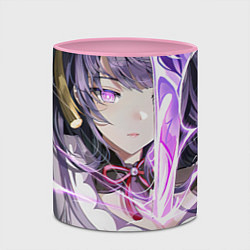 Кружка 3D Genshin Impact Raiden Baal, цвет: 3D-белый + розовый — фото 2