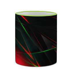 Кружка 3D Текстуры хрусталь, цвет: 3D-светло-зеленый кант — фото 2