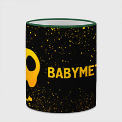 Кружка 3D Babymetal - gold gradient по-горизонтали, цвет: 3D-зеленый кант — фото 2