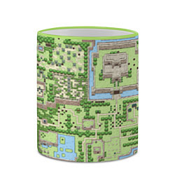 Кружка 3D Zelda: карта, цвет: 3D-светло-зеленый кант — фото 2