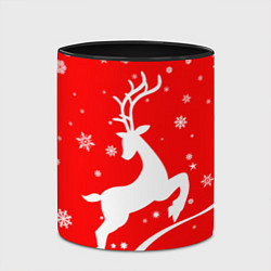 Кружка 3D Christmas deer, цвет: 3D-белый + черный — фото 2