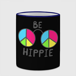 Кружка 3D Be hippie, цвет: 3D-синий кант — фото 2