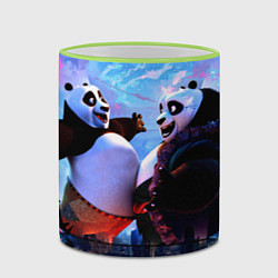 Кружка 3D Кунг-фу Панда Friend, цвет: 3D-светло-зеленый кант — фото 2