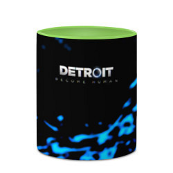 Кружка 3D Detroit become human голубая кровь, цвет: 3D-белый + светло-зеленый — фото 2